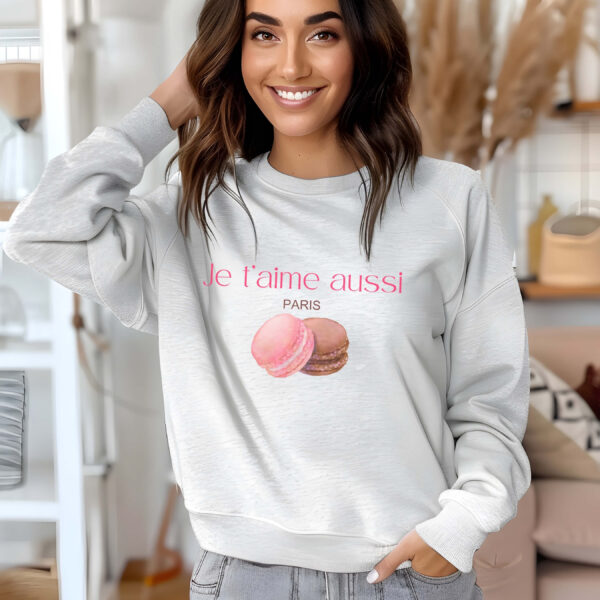 Ash sweatshirt with Donut print - feminine and minimal, from Bhoomkins’ sweatshirt collection